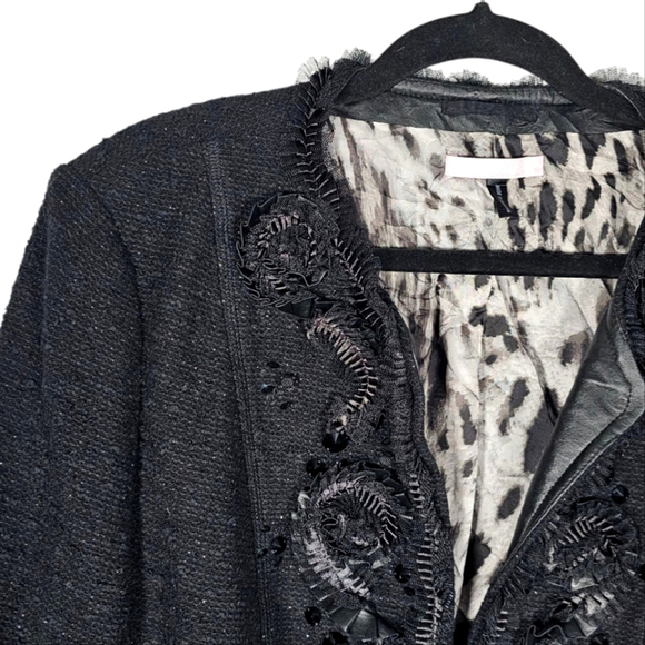 Basler Women's Black Tweed Jacket Lined, Size 46 (16) - Picture 4 of 12